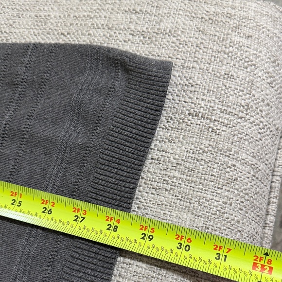Apt. 9 Charcoal Gray Textured Knit Sweater XL Lightweight Minimalist Workwear - Picture 8 of 15